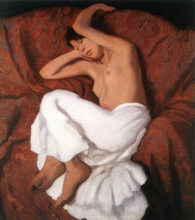 Niña gitana durmiendo de Károly Ferenczy